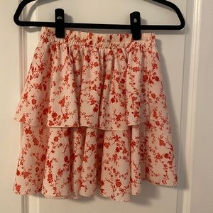 Pink Floral Skirt